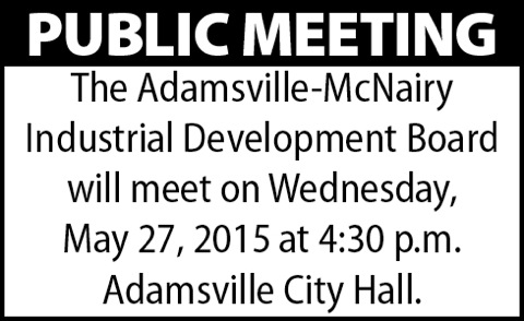 City of Adamsville-Meeting