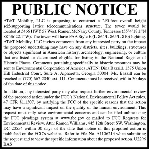 Environmental Corporation of America-Notice