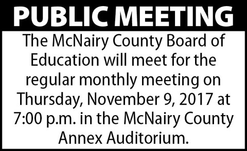 McNairy County Bd of Ed-meeting