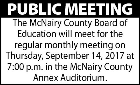 McNairy County Bd of Ed-meeting