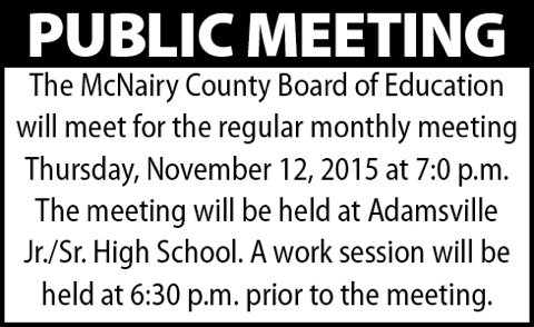 McNairy County Bd of Ed-meeting