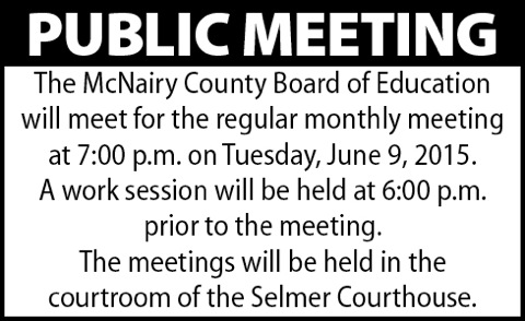 McNairy County Bd of Ed-meeting