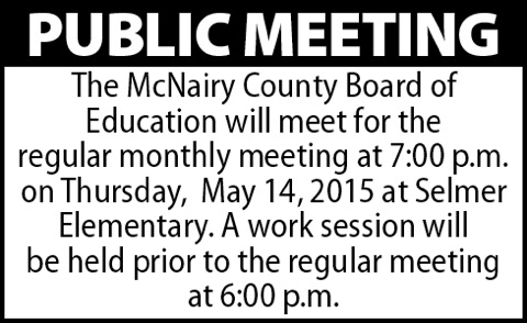 McNairy County Bd of Ed-meeting
