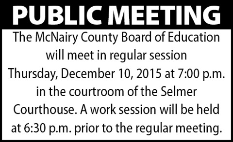 McNairy County Bd of Ed-meeting