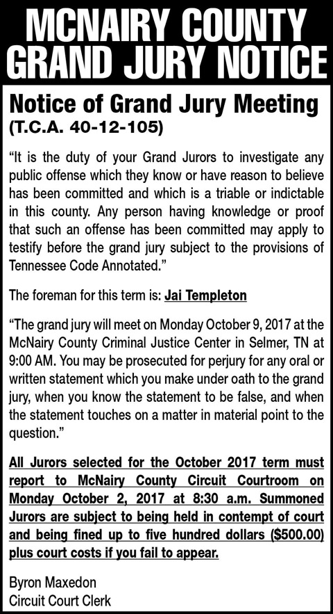 McNairy County Circuit Court-Jury