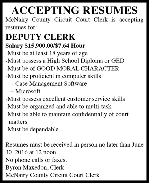McNairy County Circuit Court-resume