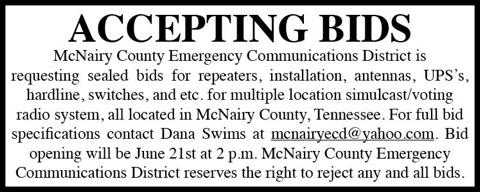 McNairy County E911-Bids