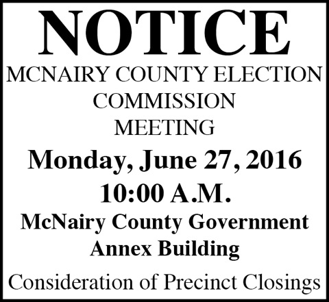 McNairy County Election-Notice