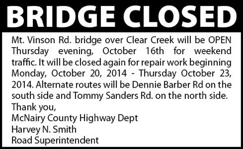 McNairy County Hwy. Dept.-Bridge