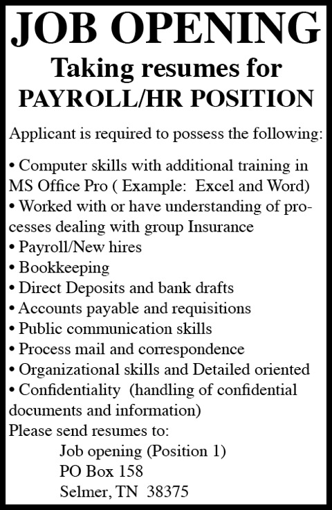 McNairy County Mayor-Job