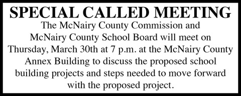 McNairy County Mayor-Special Meeting