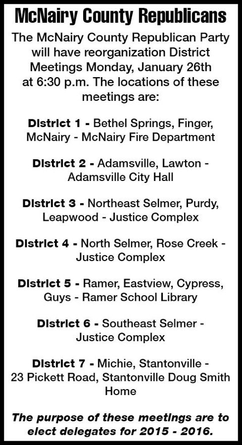McNairy County Republicans-Meetings