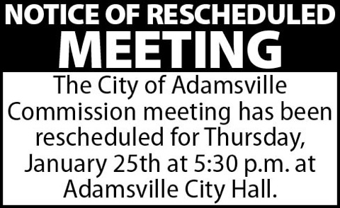 Town of Adamsville-Meeting