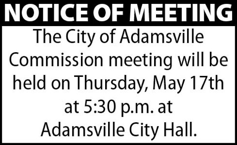 Town of Adamsville-Meeting