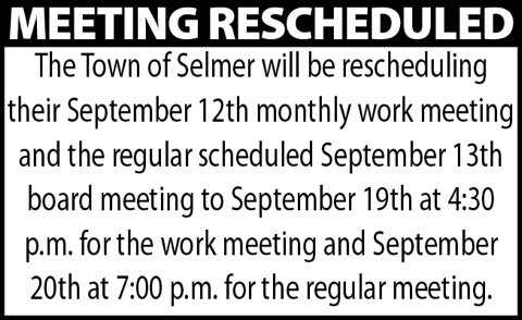 Town of Selmer-Meeting